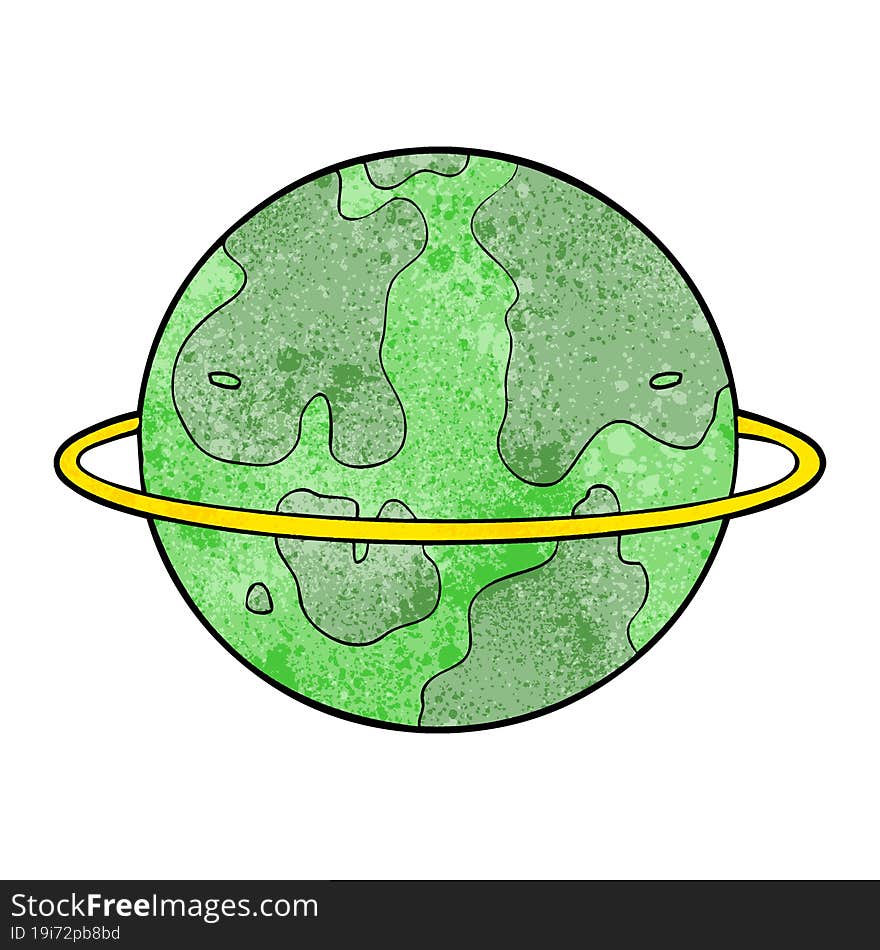 cartoon alien planet. cartoon alien planet