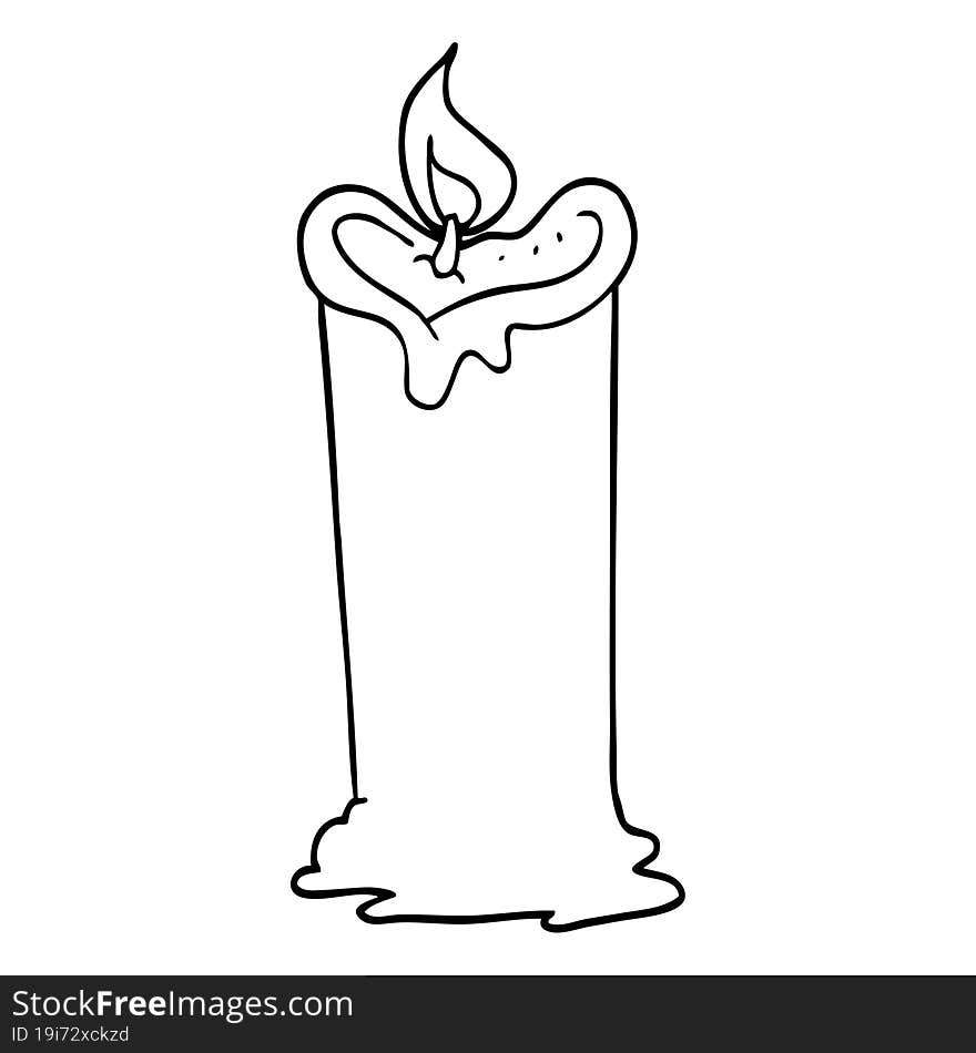 cartoon candle