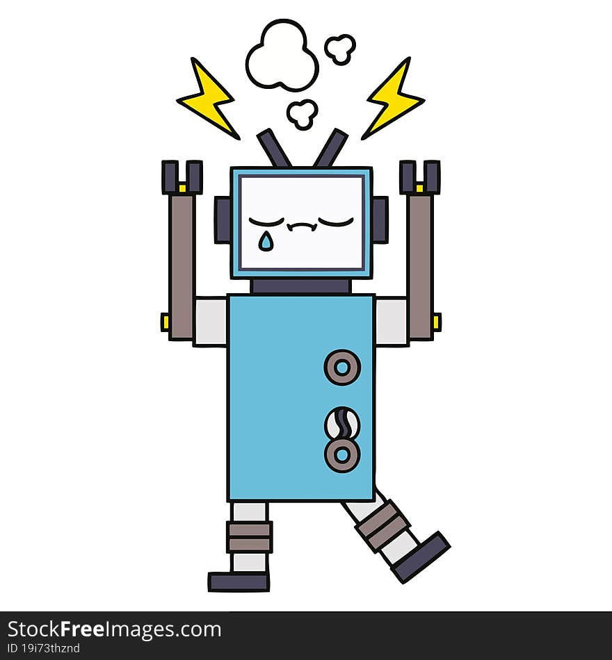 cute cartoon robot