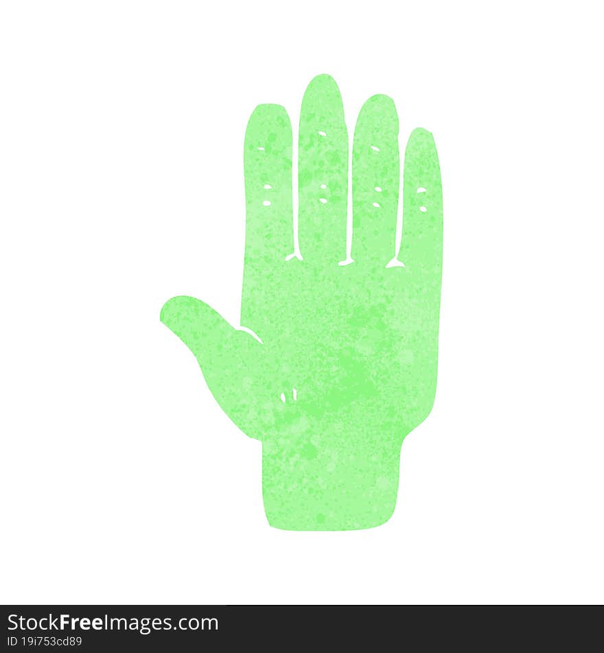 Cartoon Zombie Hand