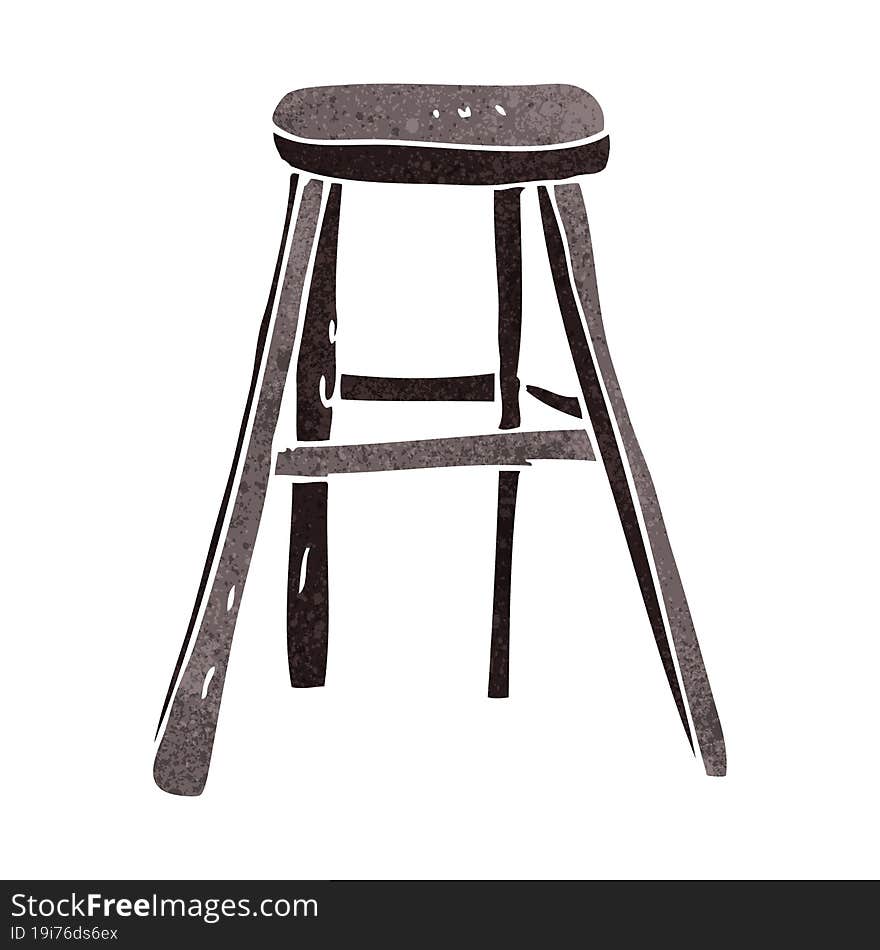 Cartoon Wooden Stool