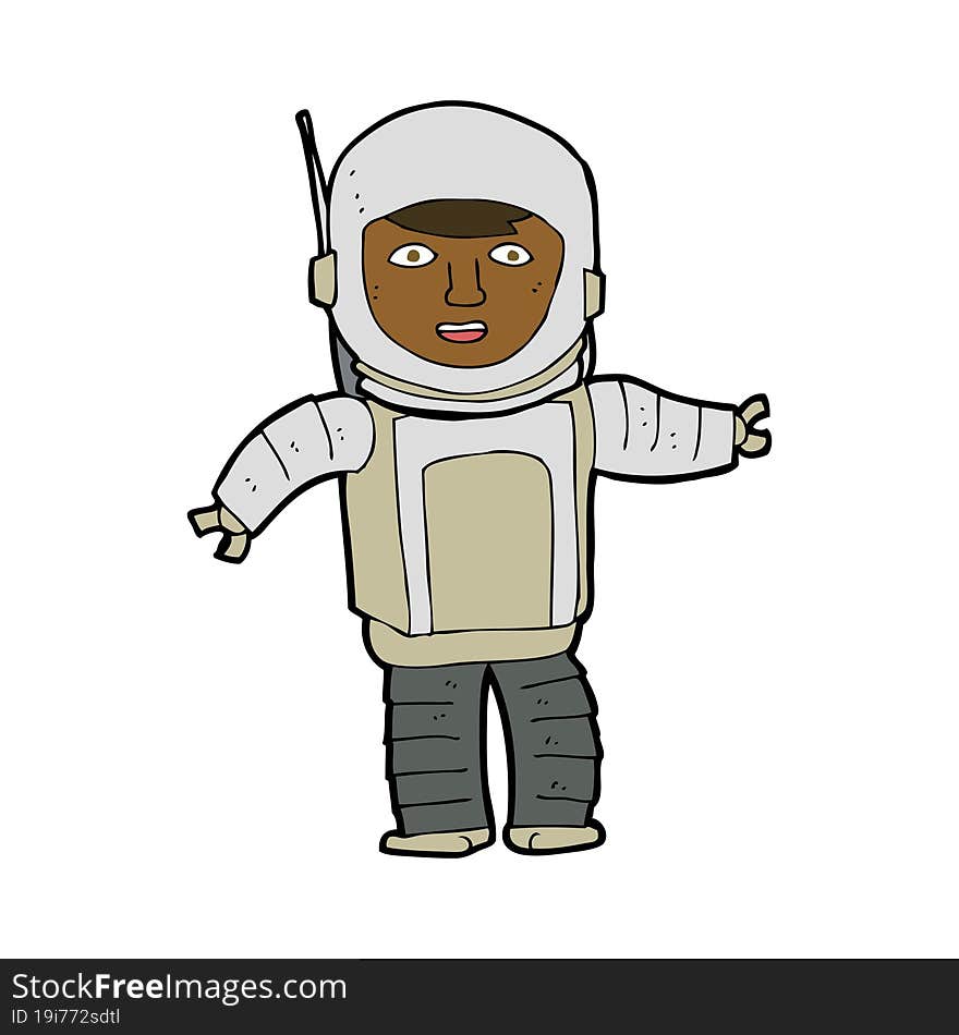 Cartoon Astronaut