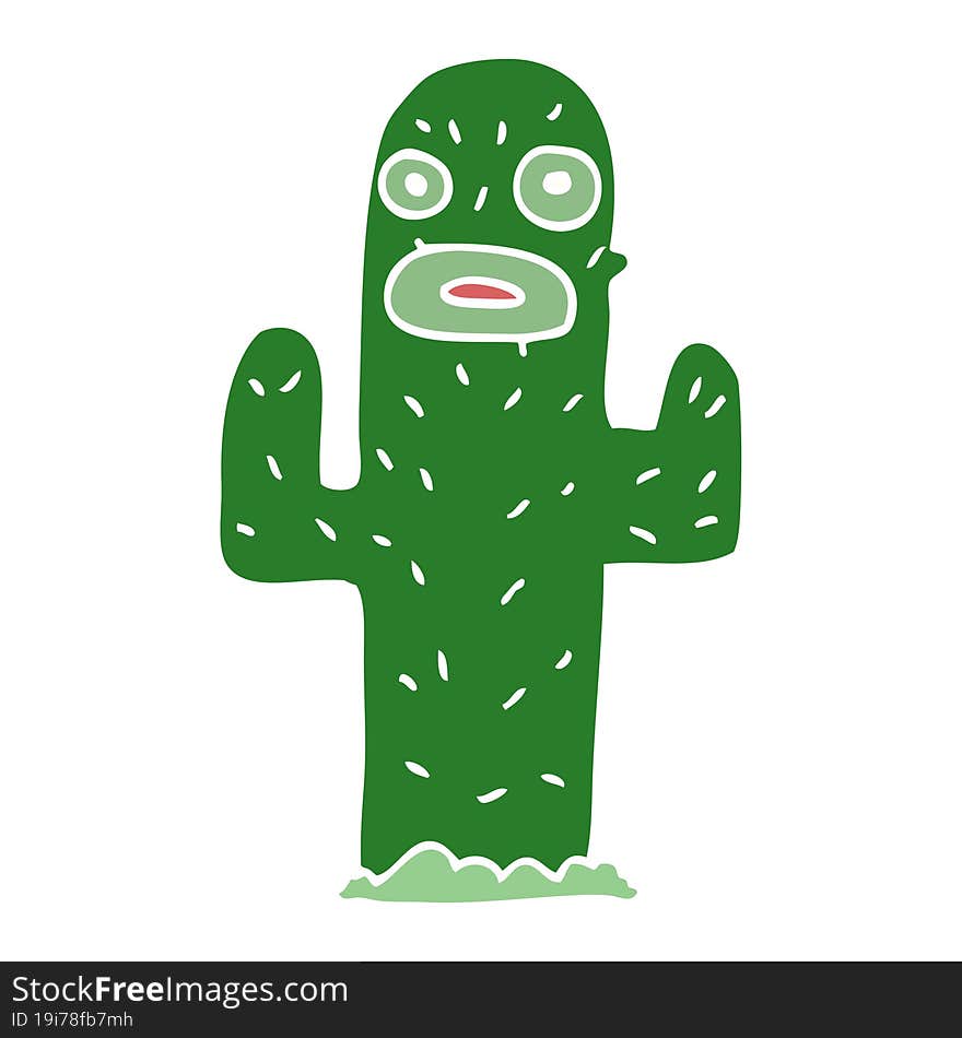 Cartoon Doodle Cactus