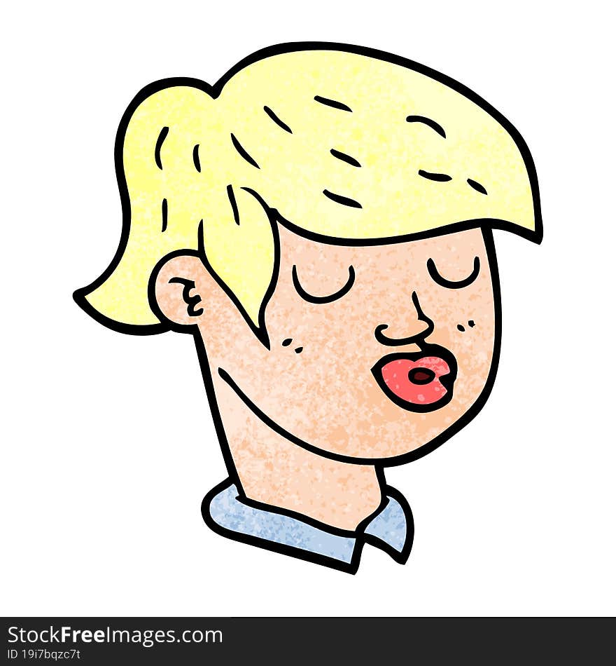 cartoon doodle of boys face