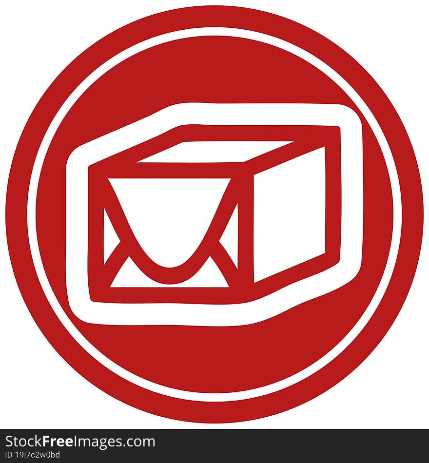 Wrapped Parcel Circular Icon