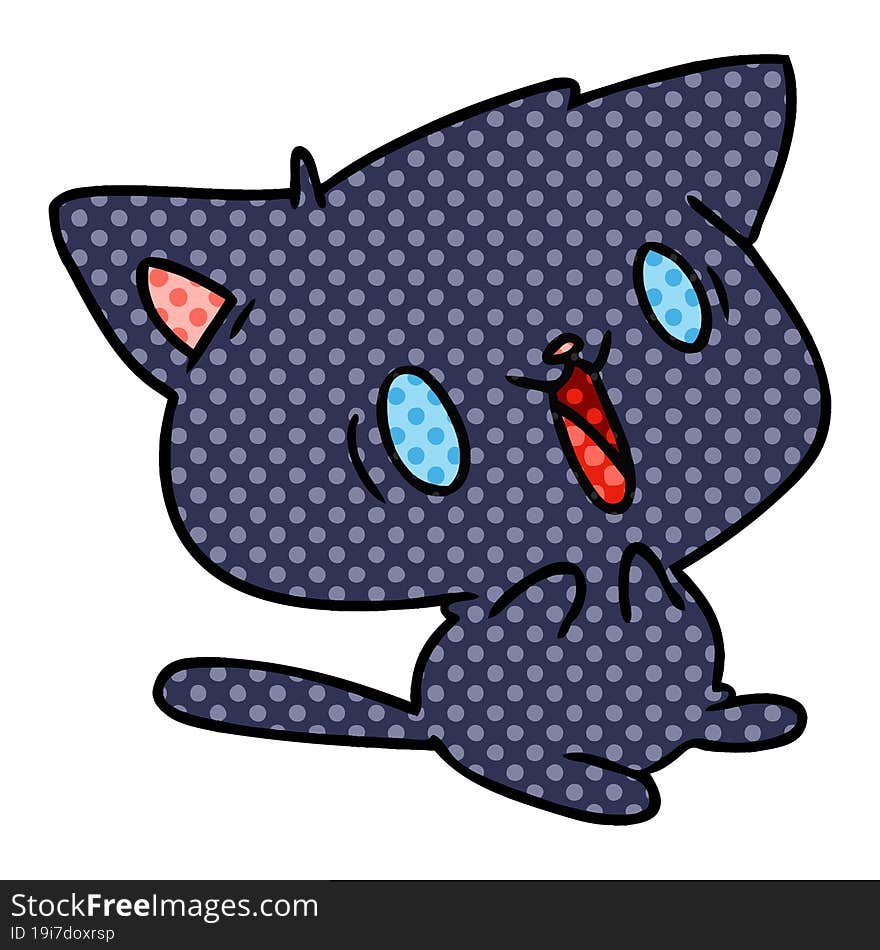 Cartoon Of Cute Kawaii Cat