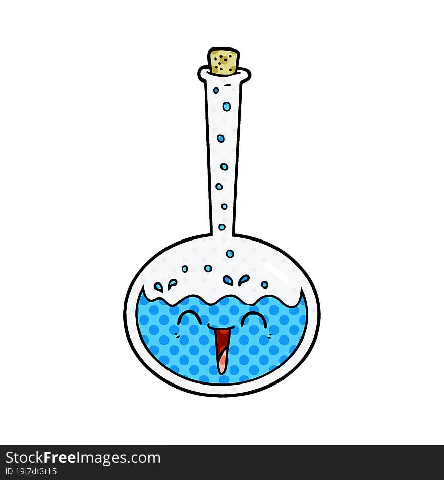 cartoon chemical potion. cartoon chemical potion