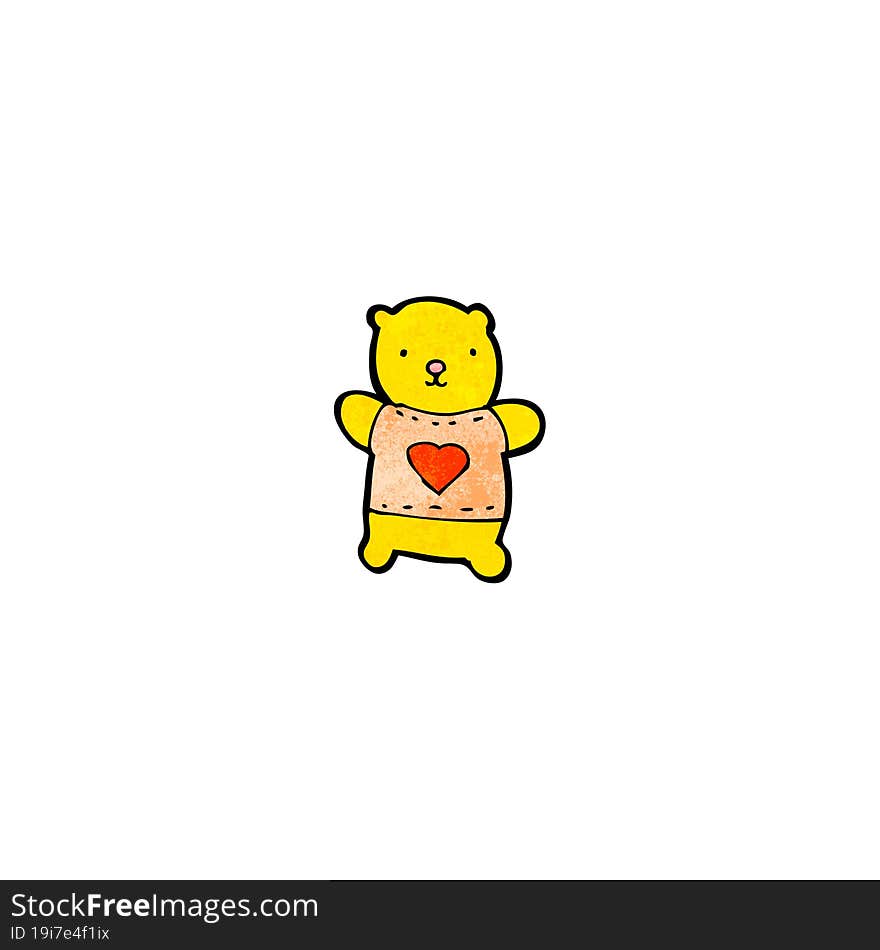 cartoon little teddy bear