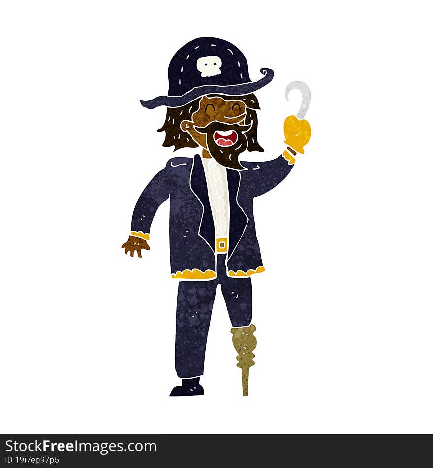 Cartoon Pirate Captain