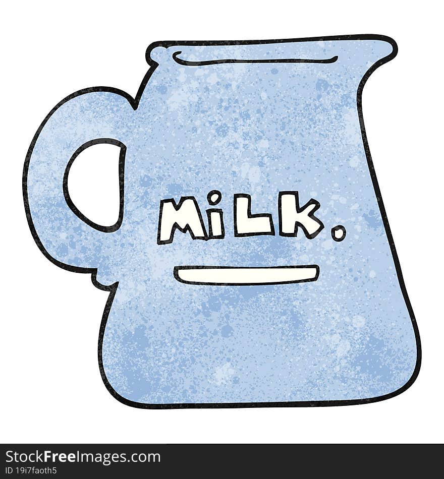 Textured Cartoon Milk Jug