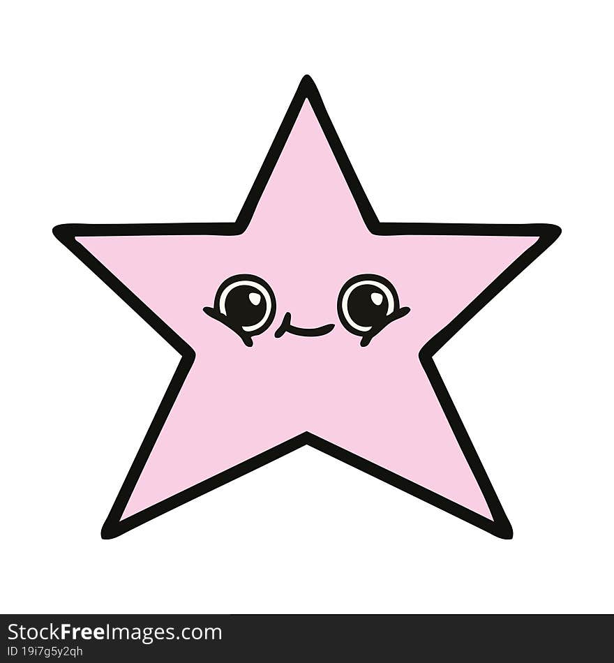 cute cartoon star fish