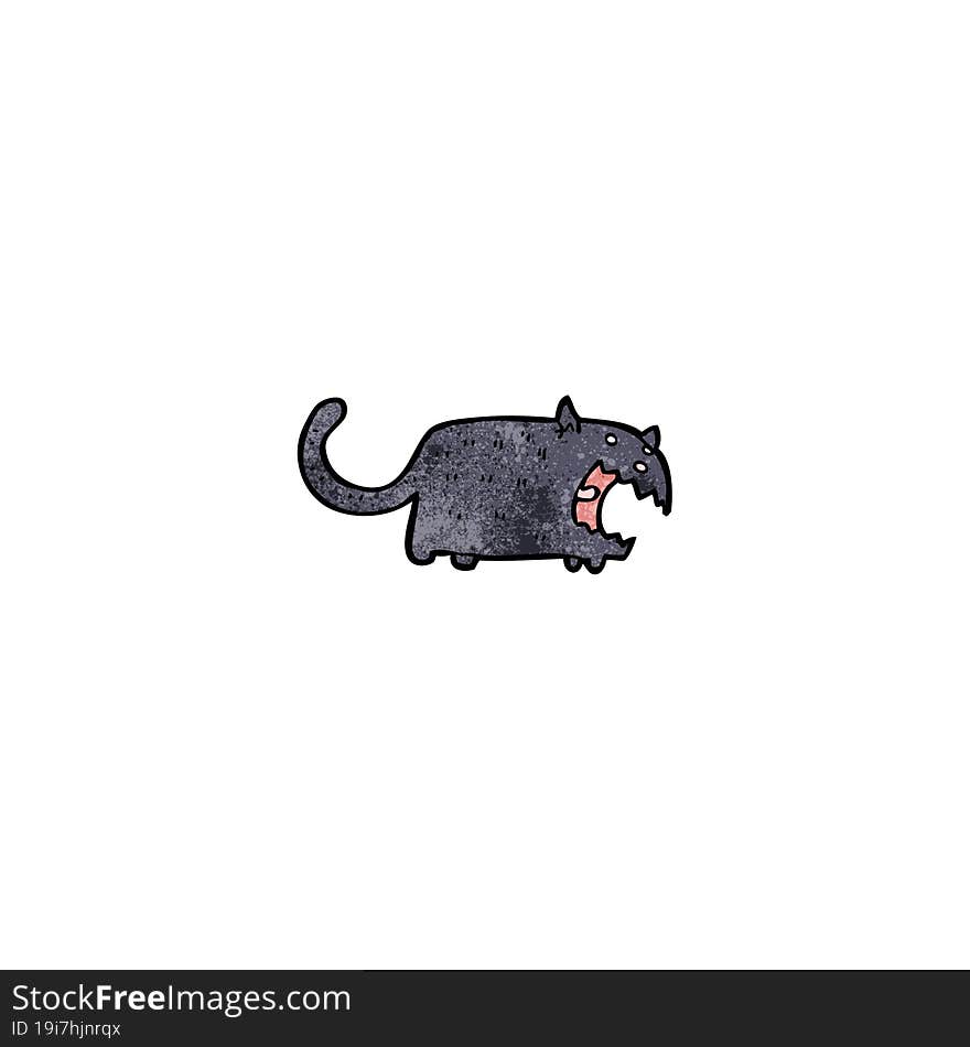 black cat cartoon