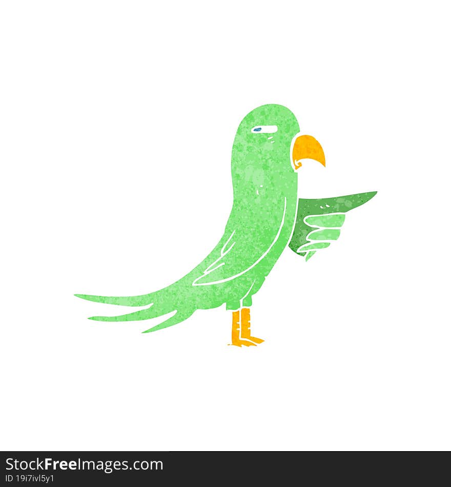 cartoon parrot