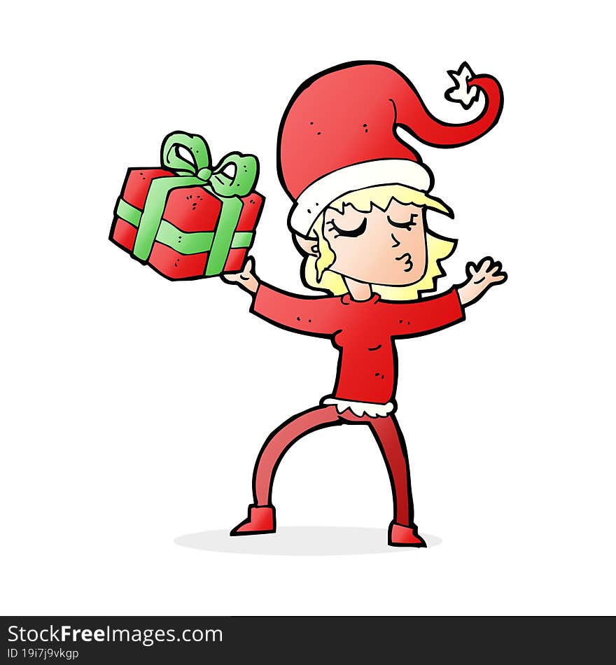 Santa S Helper Cartoon