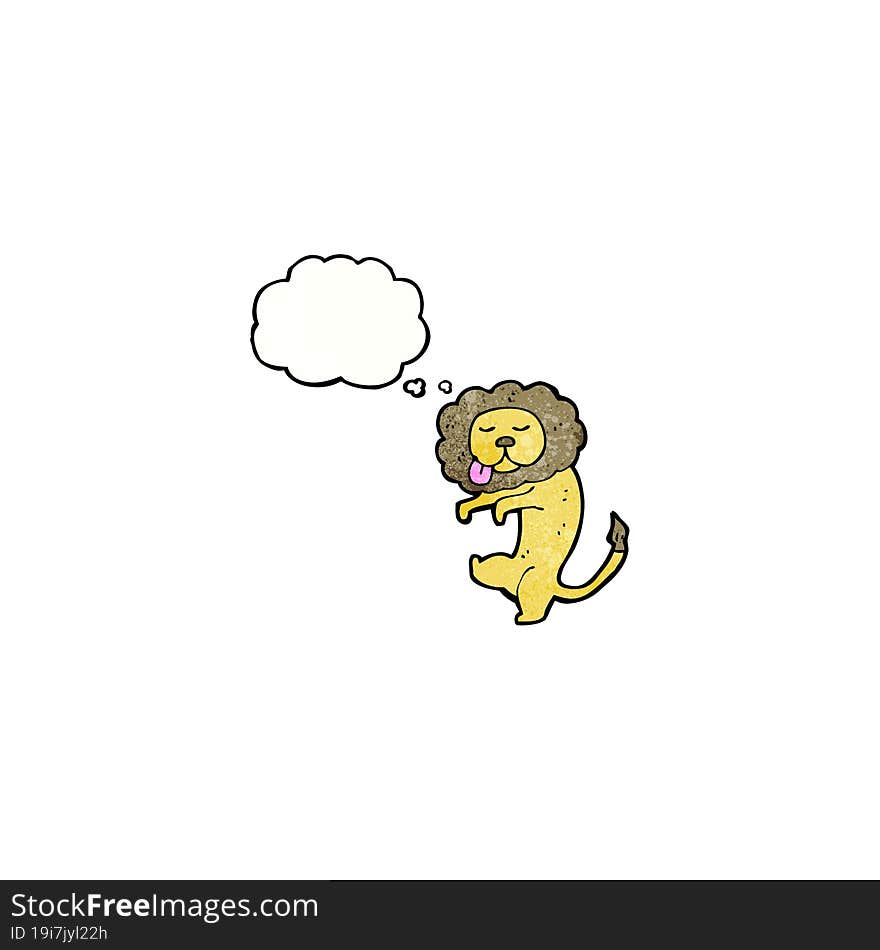 dancing lion cartoon