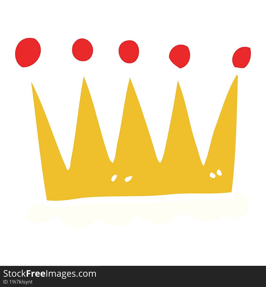 simple cartoon doodle crown