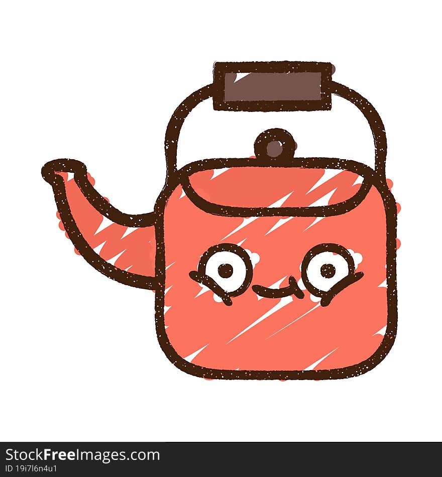 Teapot Chalk Drawing