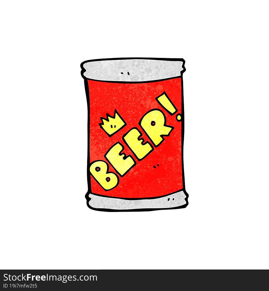 Cartoon Beer Can