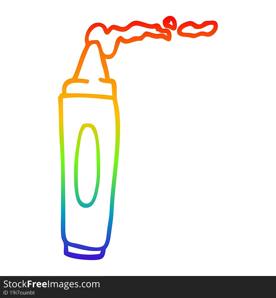 rainbow gradient line drawing cartoon coloring crayon