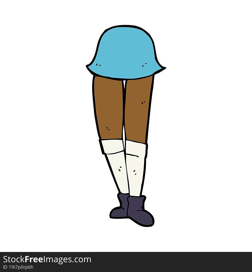 Cartoon Female Legs