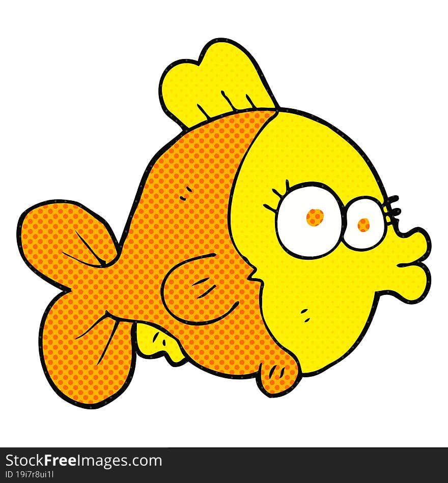 funny freehand drawn cartoon fish. funny freehand drawn cartoon fish