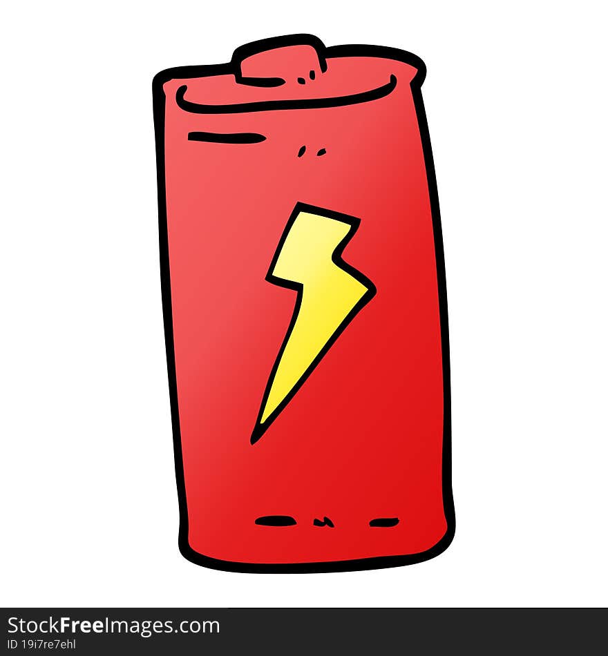 vector gradient illustration cartoon battery