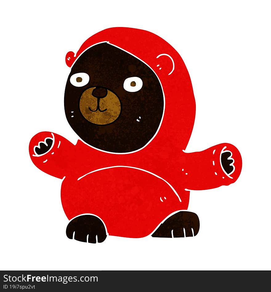 cute cartoon black bear