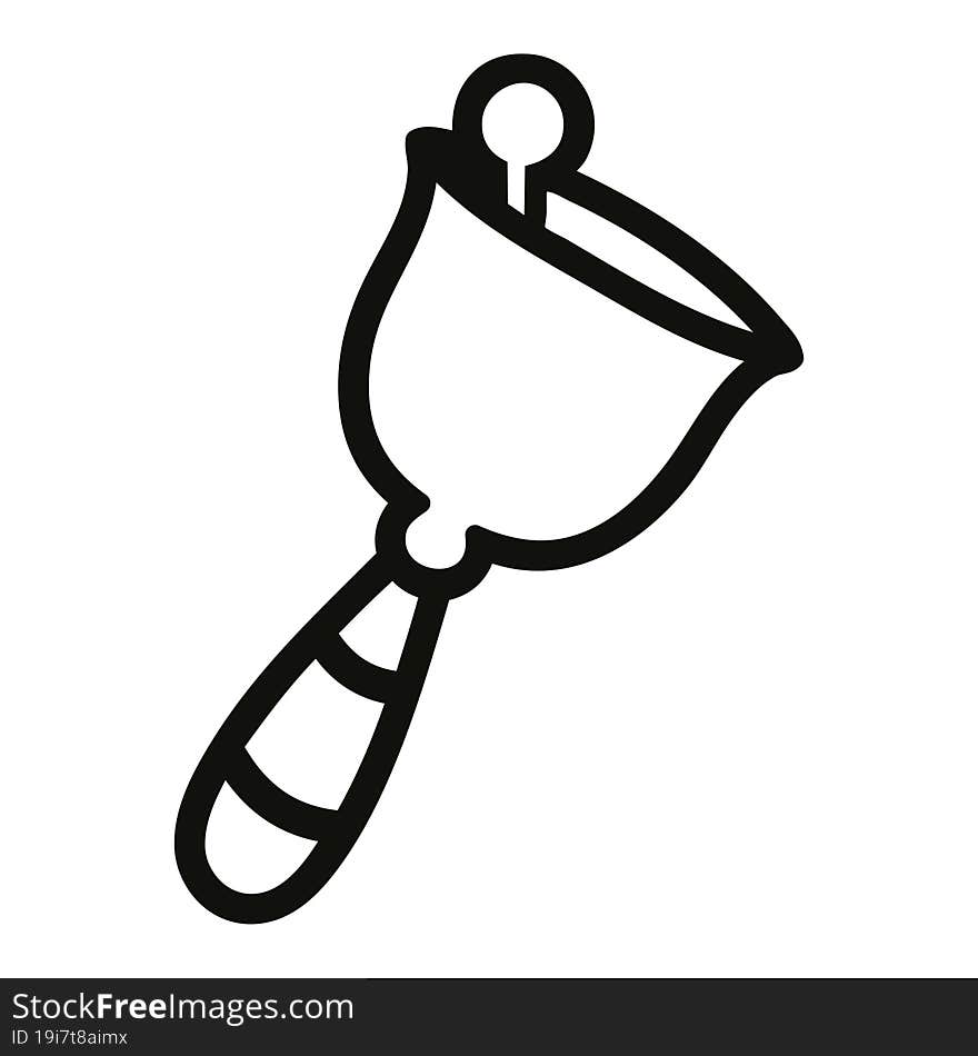 hand bell icon symbol