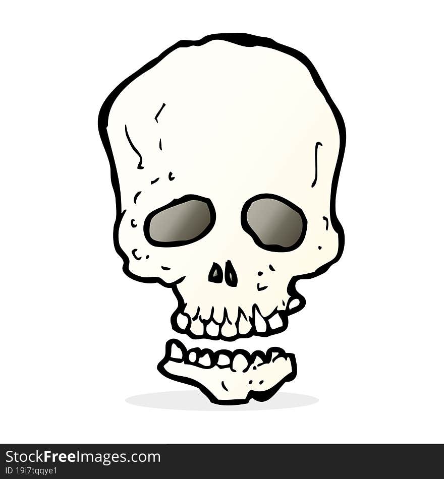 cartoon skull