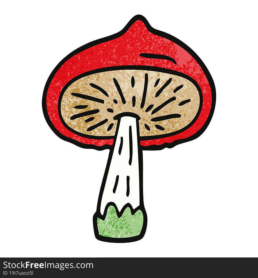 cartoon doodle mushroom