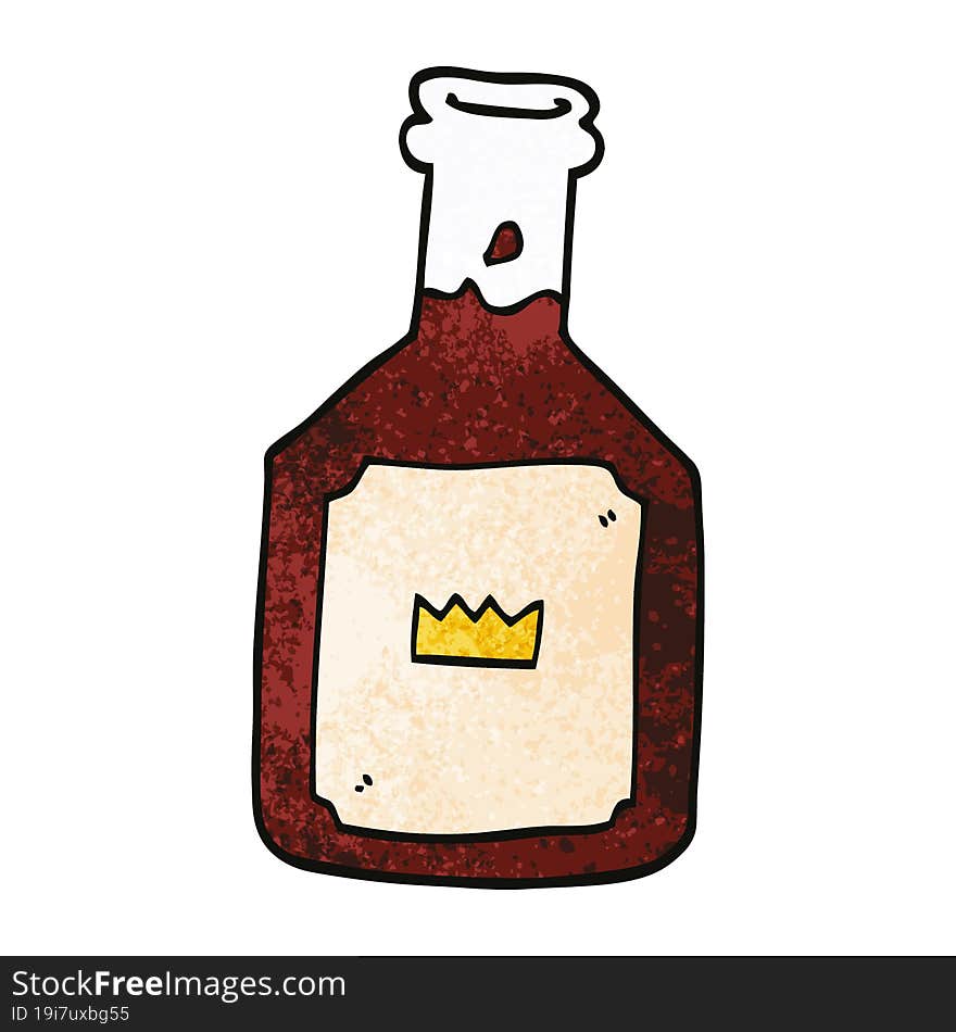 cartoon doodle alcoholic drink