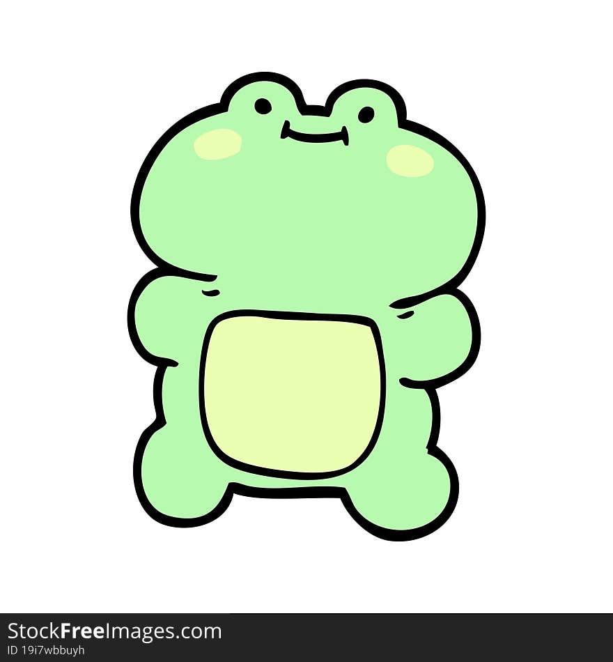 Cartoon Doodle Frog