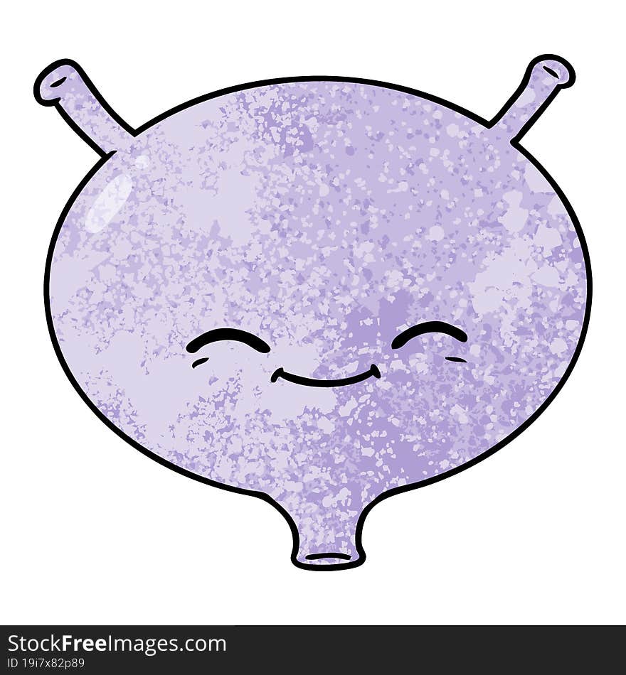 cartoon bladder. cartoon bladder