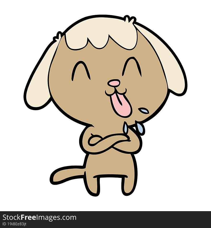 cute cartoon dog. cute cartoon dog