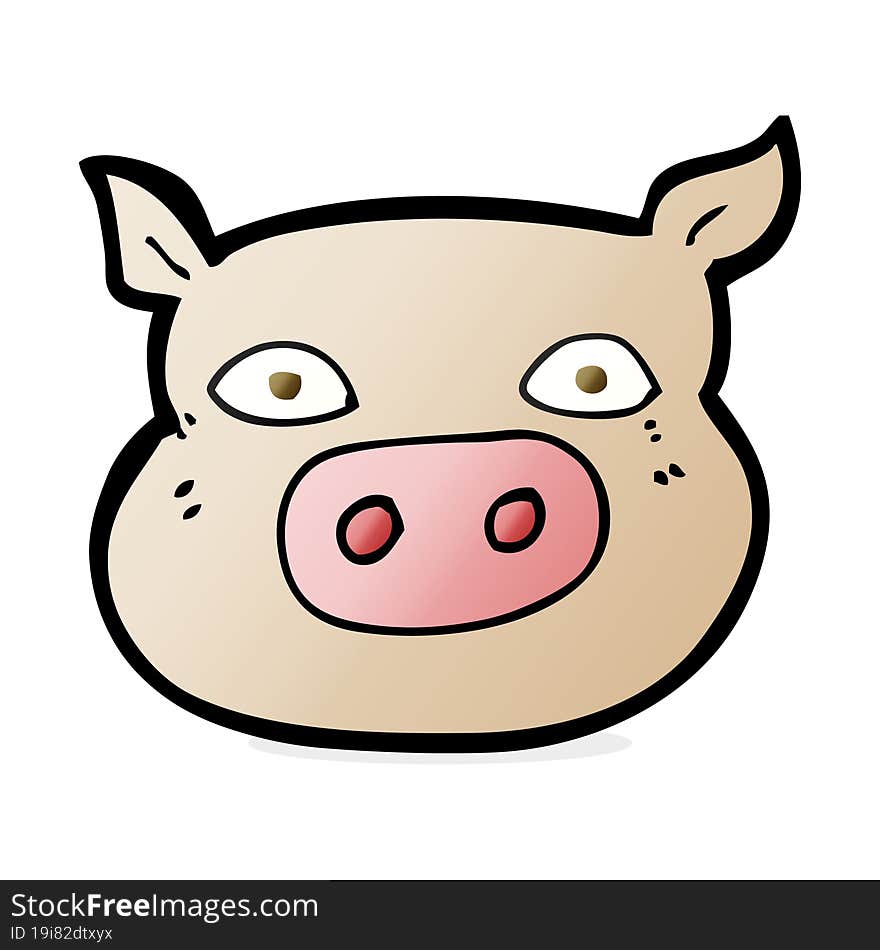 Cartoon Pig Face