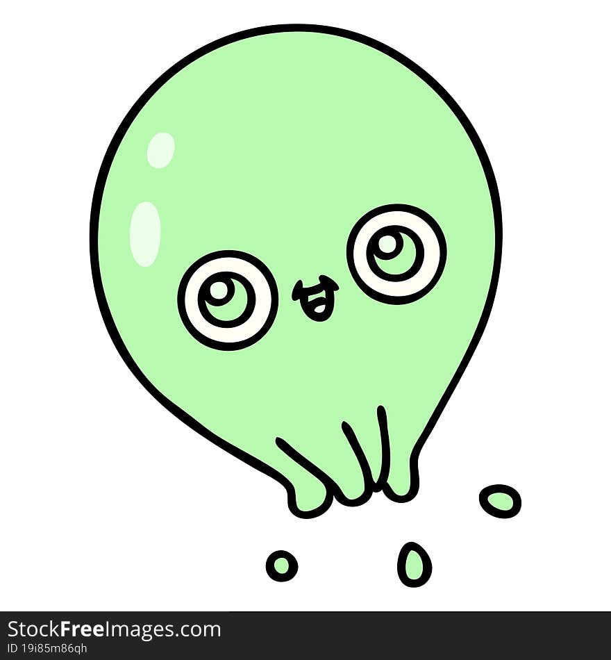 cartoon of a cute jellyfish swimming. cartoon of a cute jellyfish swimming