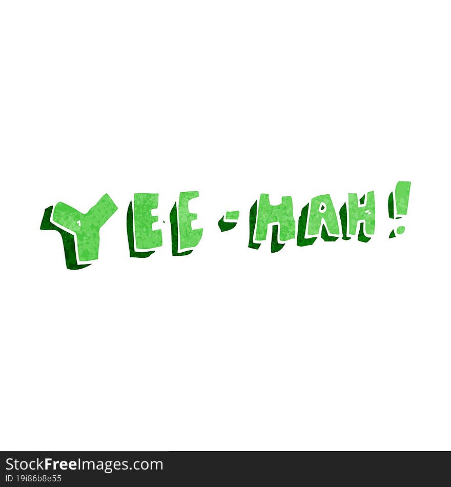 cartoon yeehah symbol