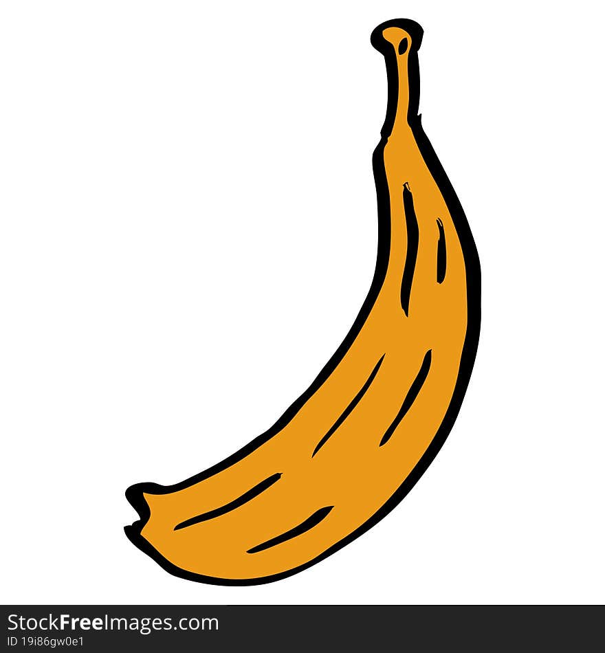 Cartoon Doodle Banana