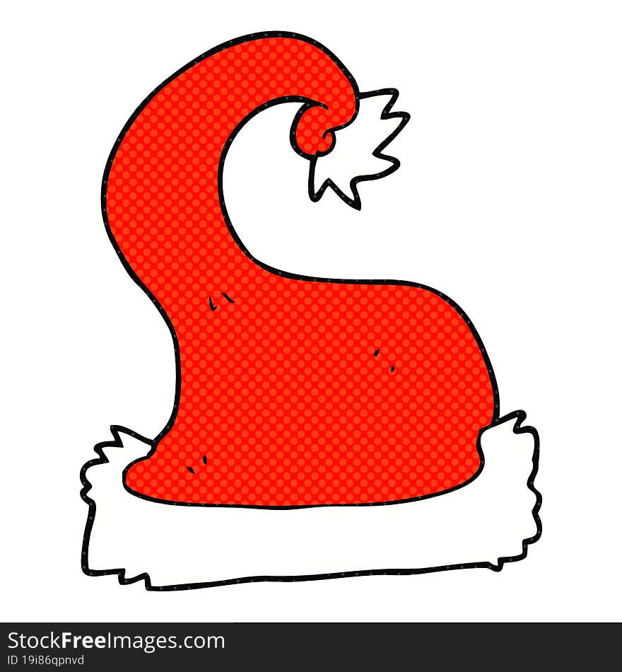 cartoon santa claus hat