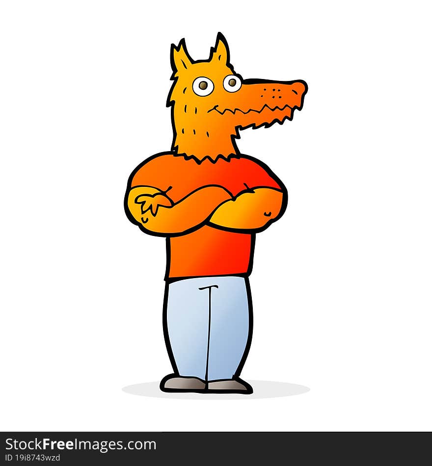 Cartoon Fox Man