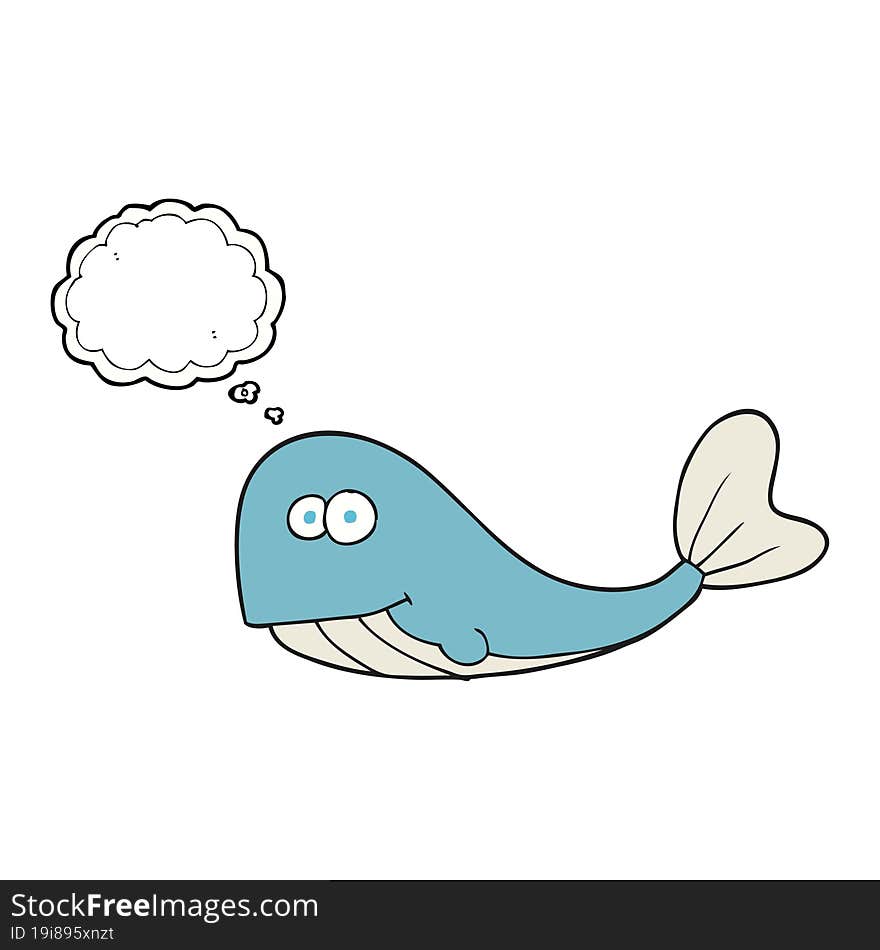 thought bubble cartoon whale