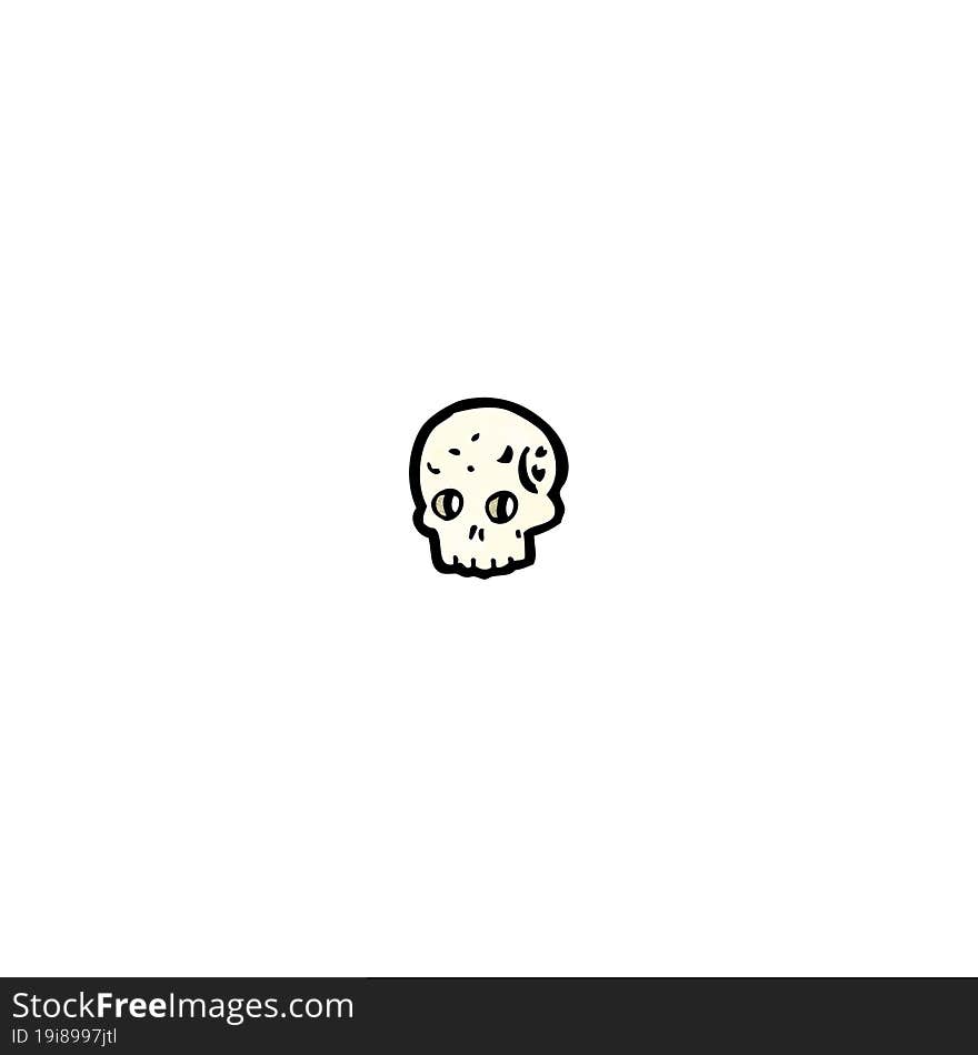 cartoon skull