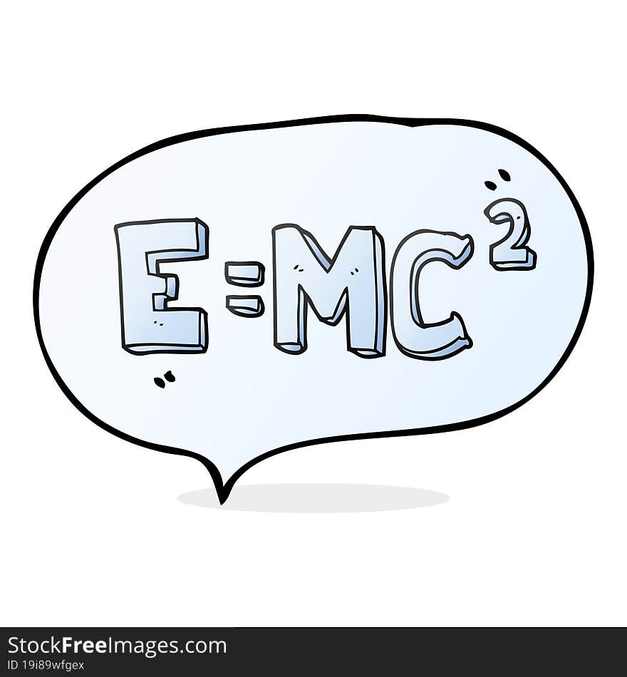 speech bubble cartoon science formula