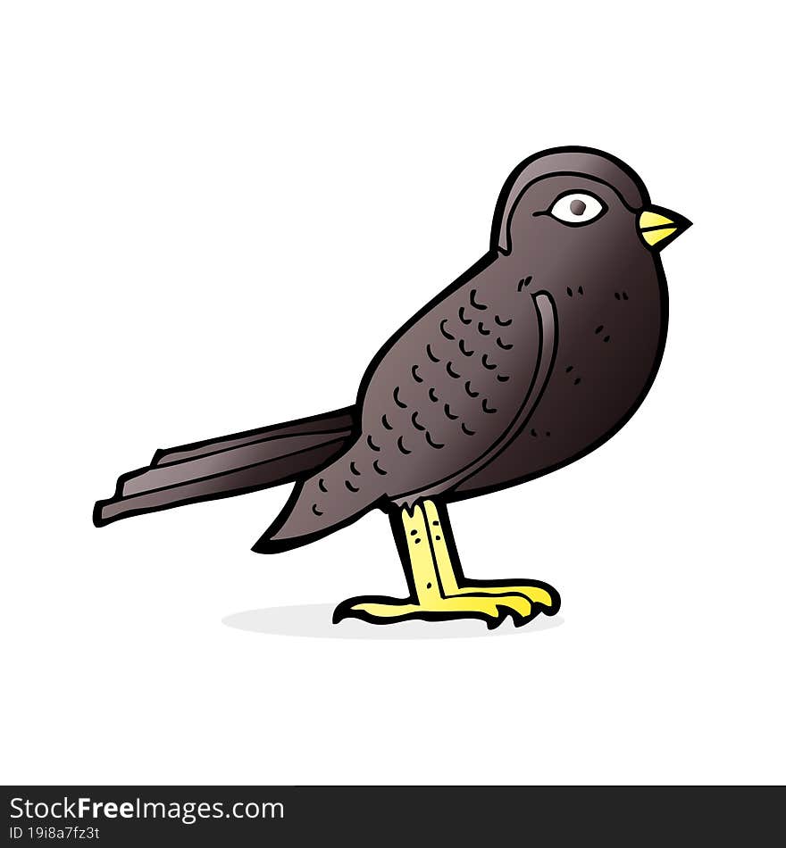 cartoon garden bird