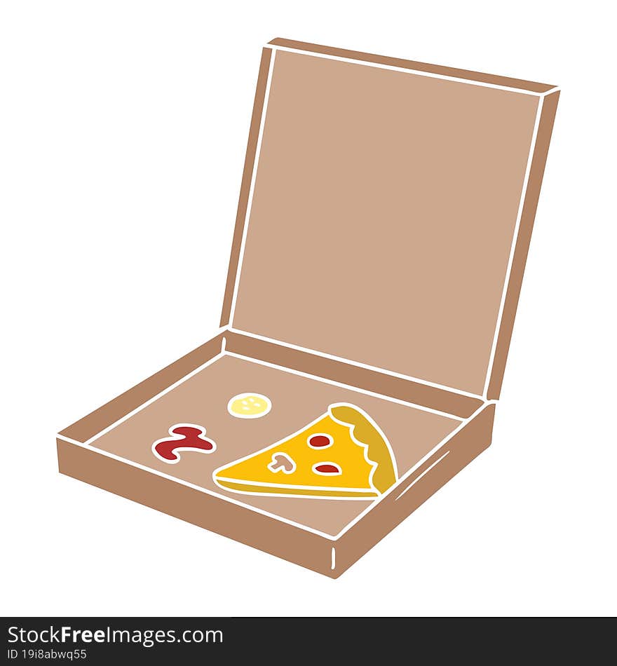 hand drawn cartoon doodle of a slice of pizza