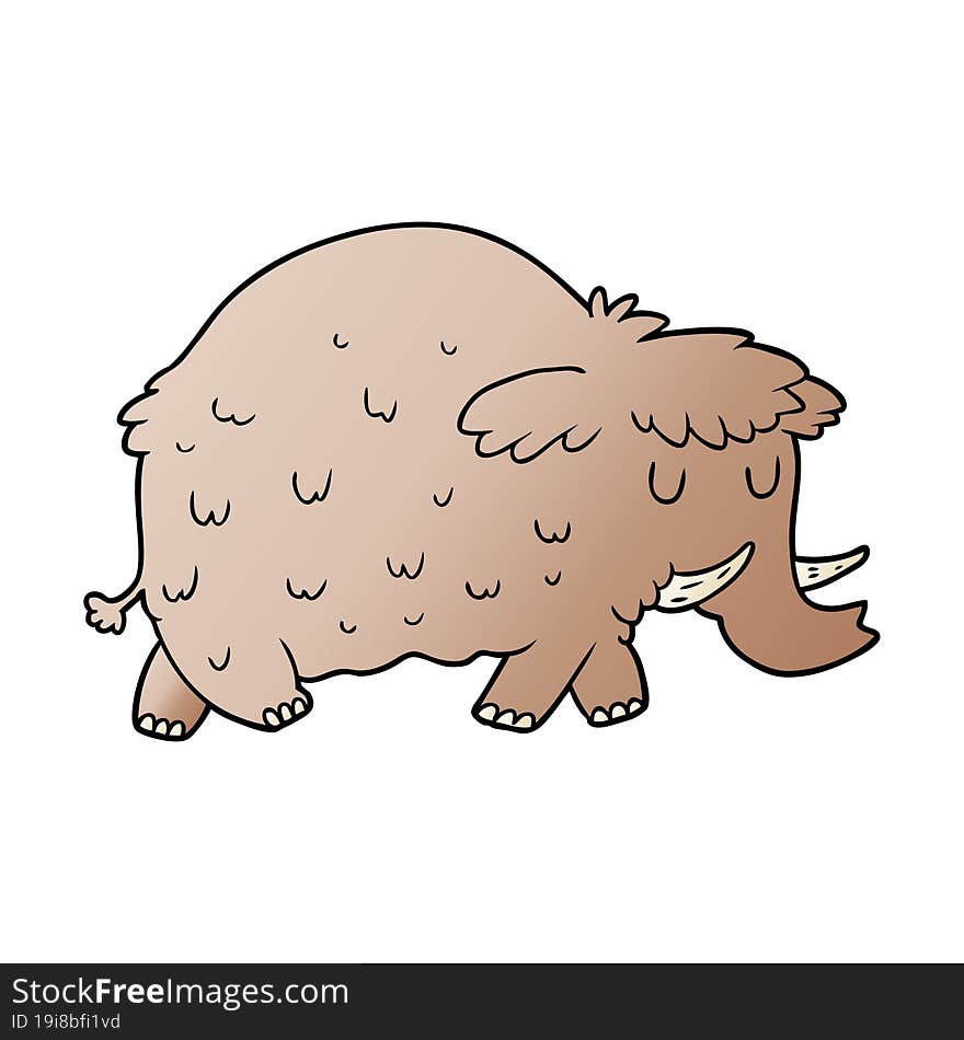 cartoon prehistoric mammoth. cartoon prehistoric mammoth