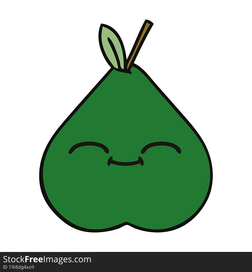 Cute Cartoon Pear