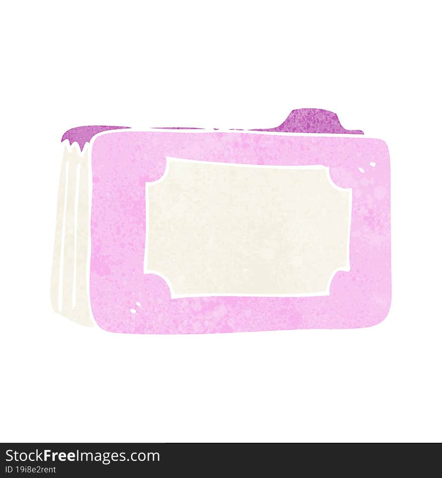 cartoon pink business folder