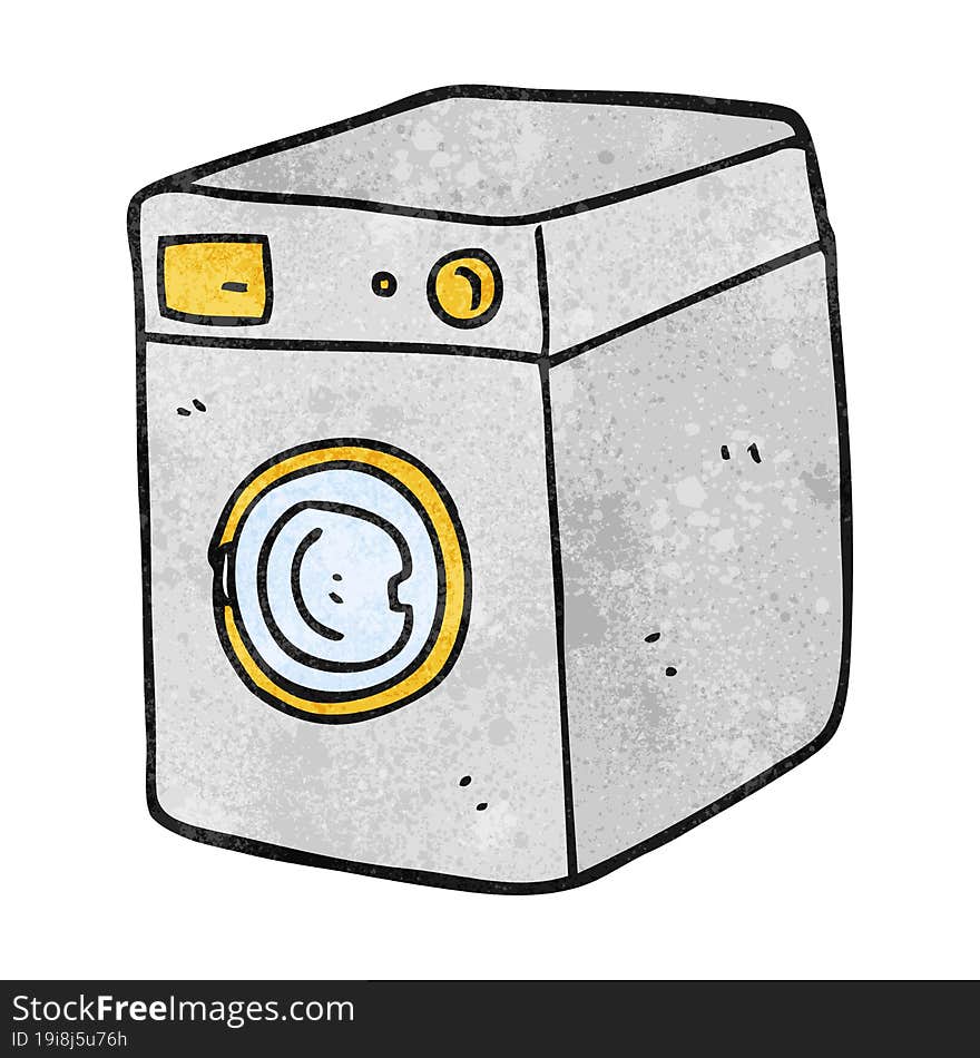 textured cartoon washing machine