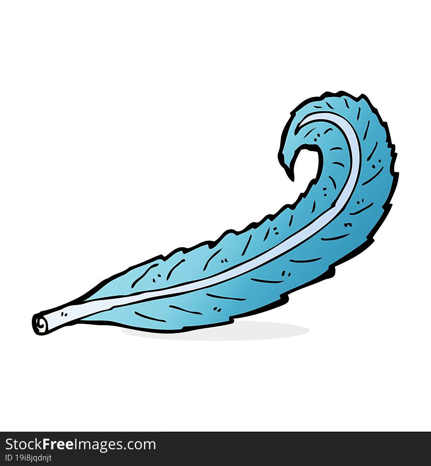 Cartoon Feather